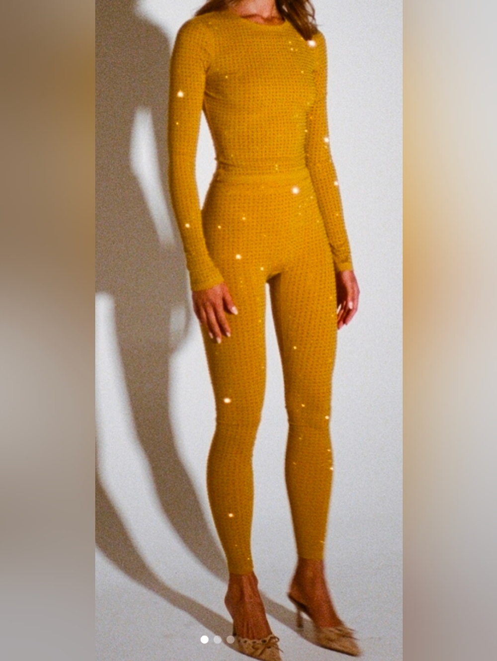 SLA the Brand Studded  Long-Sleeve Women's Top And Pants Set